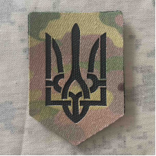 Нашивка, патч, шеврон - "Тризуб мультикам"