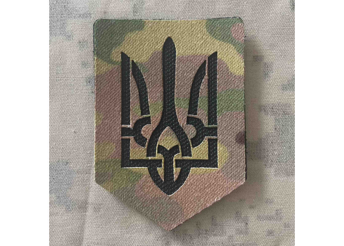 Нашивка, патч, шеврон - "Тризуб мультикам"