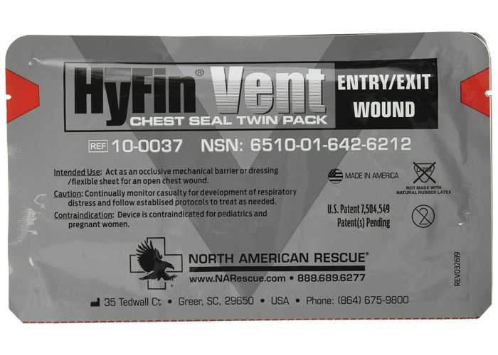 Оклюзійний пластир HyFin Vent для грудної клітки