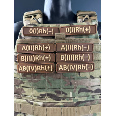 Нашивка, патч, шеврон -"Група крові ПВХ"