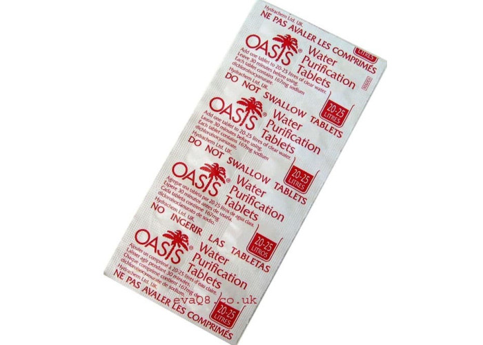 Таблетки для очищення води Oasis, 10 таблеток на 200 літрів