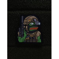 Нашивка, патч, шеврон - "Тактичний Пепе (Pepe)"