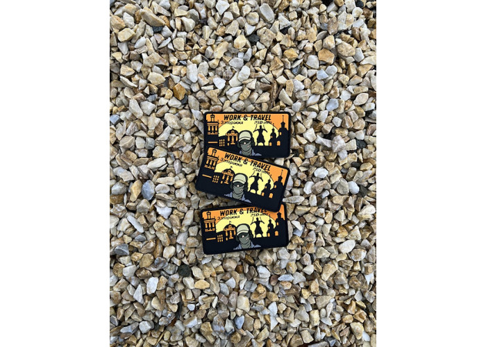 Нашивка, патч, шеврон - «Work & Travel» Запоріжжя PSDinfo®