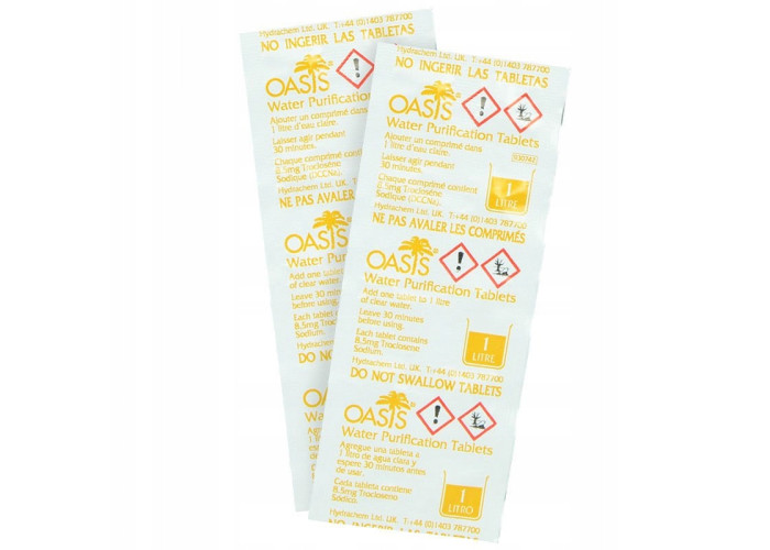 Таблетки для очищення води Oasis, 50 таблеток