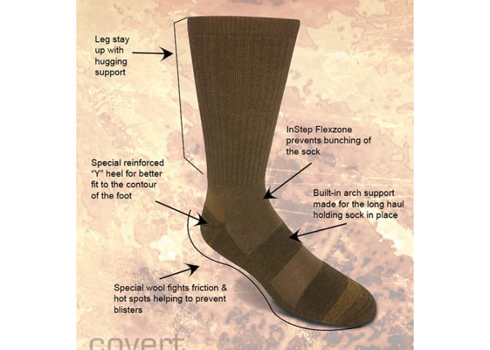 Вогнестійкі шкарпетки Covert Threads FIRE SOCK