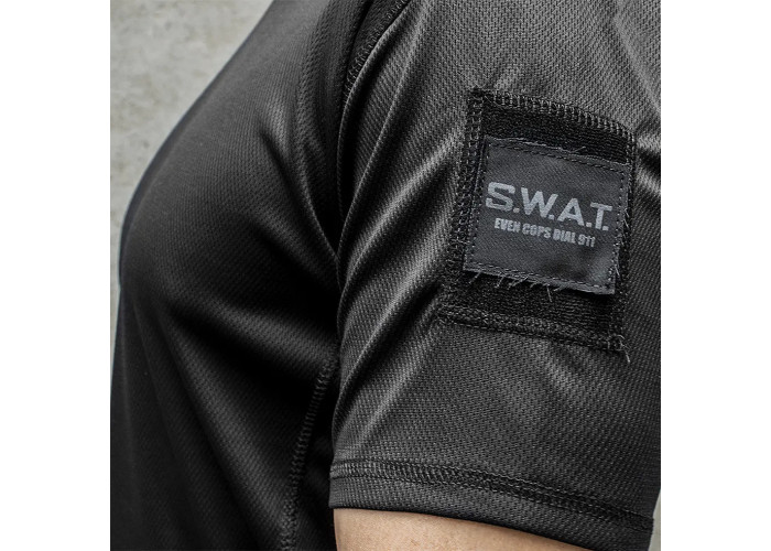 Термофутболка тактична "S. W. A. T." Coolpass BLACK