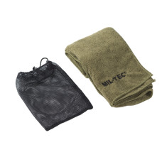 Рушник тактичний MIL-TEC дорожній з чохлом мікрофібра олива