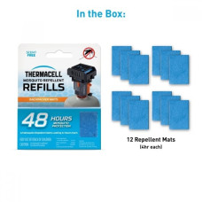 Змінні пластинки Thermacell Backpacker Repellent Mat-Only Refills 48 годин