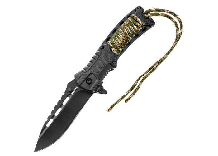 Ніж складаний з кресалом MIL-TEC EINHANDMESSER PARACORD M.FIRE