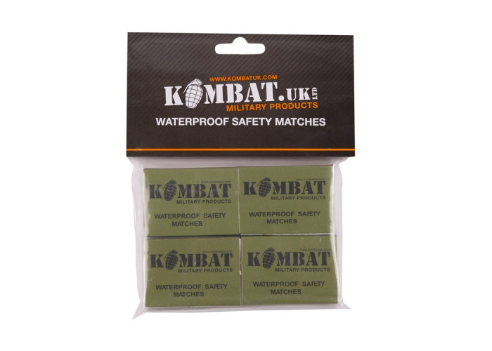 Сірники водозахисні KOMBAT Waterproof matches 4 уп
