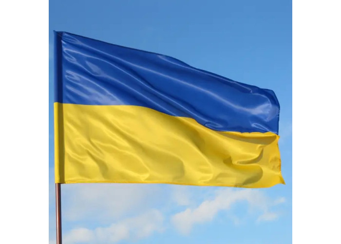 Прапор України з атласу 140х90 см