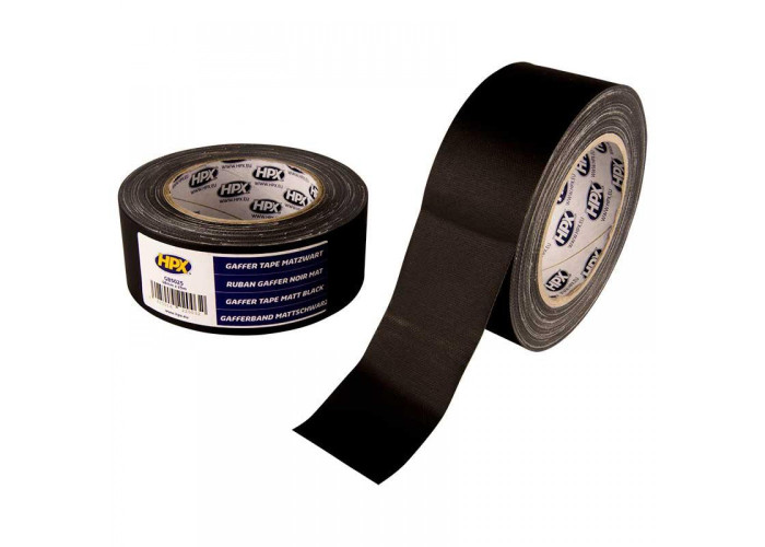 Стрічка армована одностороння HPX GAFFER 48мм х 25м GB5025 Black