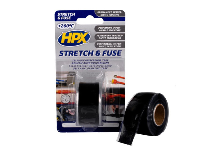 Стрічка вулканізуюча силіконова HPX Stretch&amp;Fuse 25мм х 3м SZ2503 Black