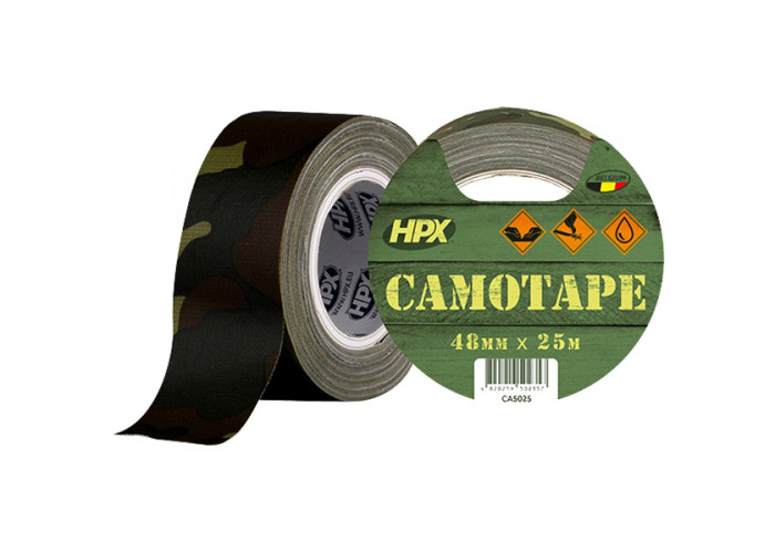 Стрічка армована одностороння (скотч) HPX CAMOTAPE 48мм х 25м CA5025 Camo