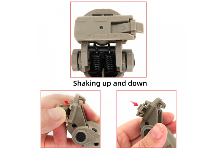 Кріплення (чебурашки) для навушників MSA Sordin на рейки ARC