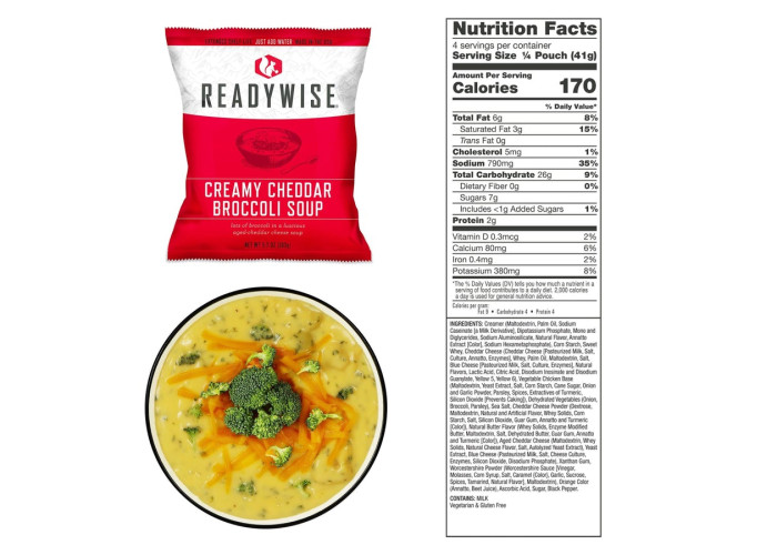 Аварійний набір супів ReadyWise, WiseFood