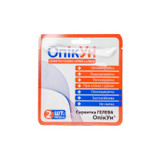 Серветка гелева антимікробна ОпікУн 10х10 см (2 шт.)