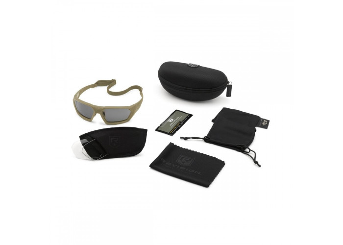 Балістичні окуляри Revision ShadowStrike Military TAN (2 лінзи - Black/Clear)