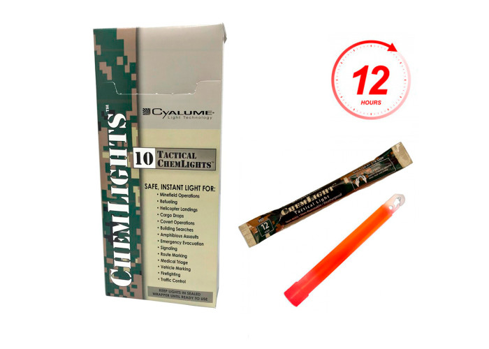 Хімічне джерело світла (хімсвітло) Cyalume ChemLight Military Різні кольори