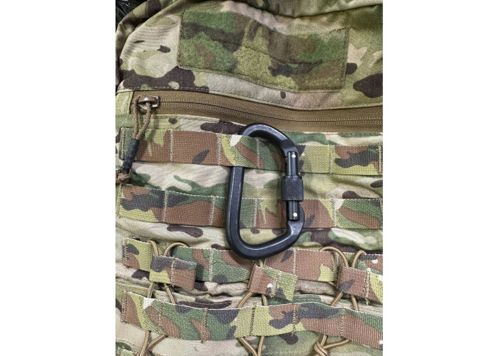 Карабін армії США SMC Carabiner Black Locking D - 2750 кг на розрив