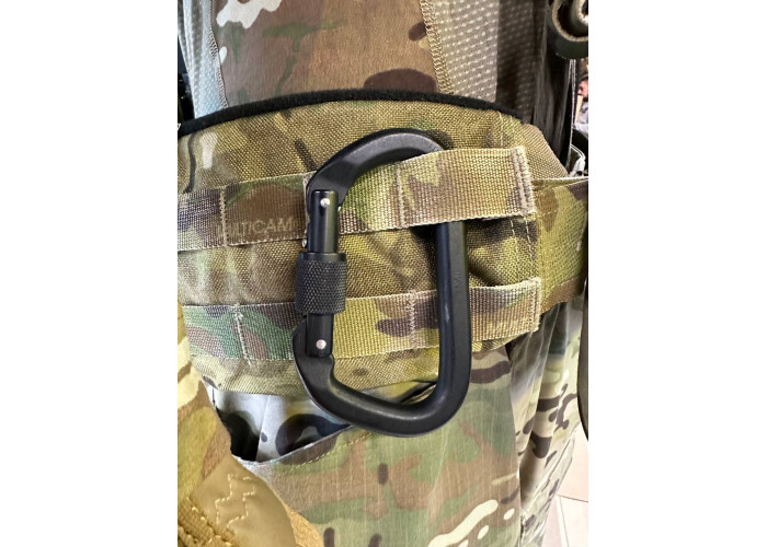 Карабін армії США SMC Carabiner Black Locking D - 2750 кг на розрив
