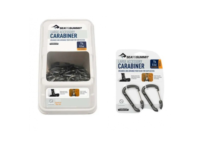 Набір карабінів Sea To Summit Accessory Carabiner Large Titanium (2шт) Titanium