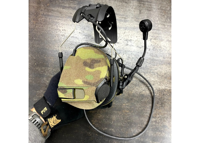 Текстильні камуфляжні наліпки для Peltor ComTac 7-8 Multicam Svetogor Defence