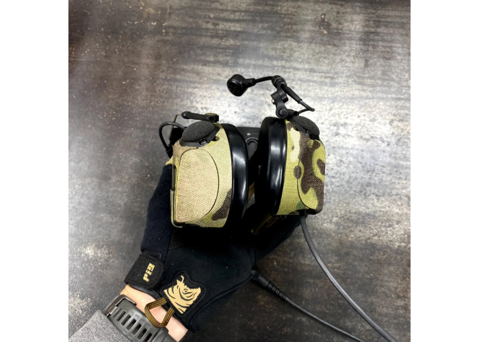 Текстильні камуфляжні наліпки для Peltor ComTac 7-8 Multicam Svetogor Defence