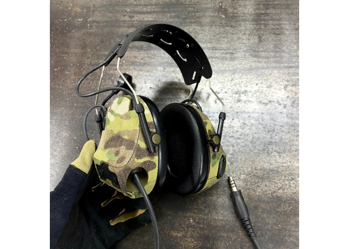 Текстильні камуфляжні наліпки для Peltor ComTac 7-8 Multicam Svetogor Defence