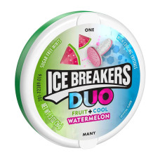 Жувальна гумка Ice Breakers Duo Fruit Plus Cool Watermelon Sugar Free Mints Tins