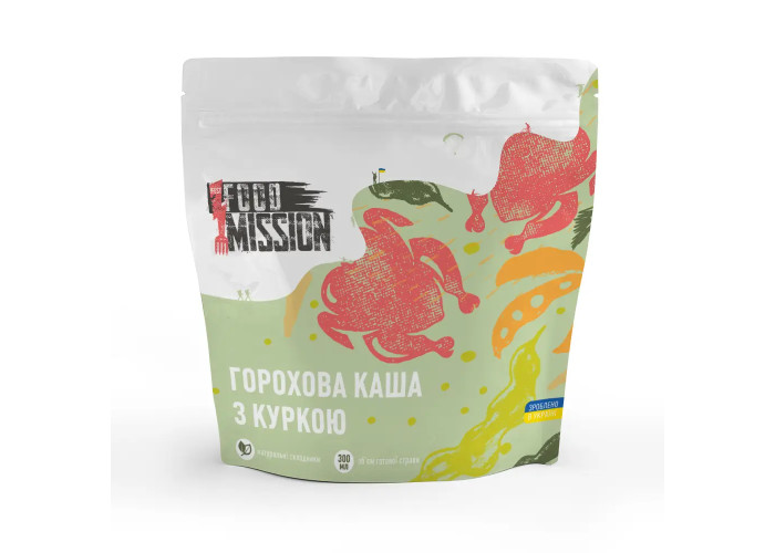 Горохова каша з курячим філе FOOD MISSION