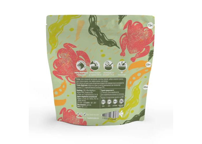 Горохова каша з курячим філе FOOD MISSION