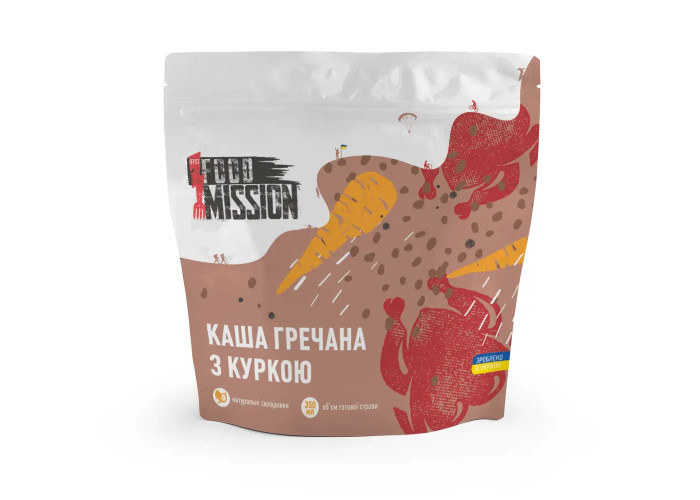 Каша гречана з курячим філе FOOD MISSION