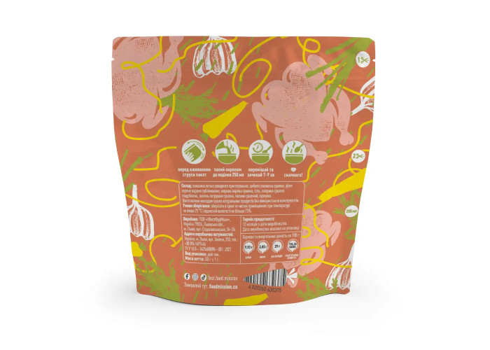 Суп курячий з локшиною FOOD MISSION