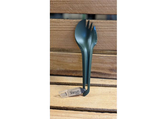 Ложка-виделка-ніж олива WILDO SPORK OLIVE GREEN