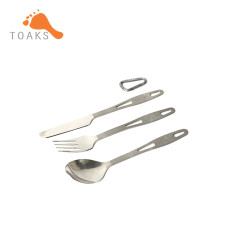 Набір столового приладдя ложка-виделка-ніж TOAKS Titanium 3-Pieces Cutlery Set