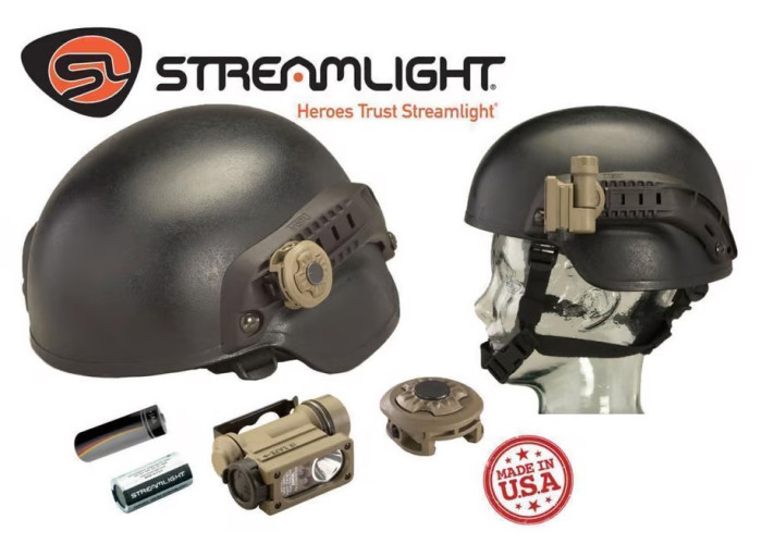Кріплення для ліхтаря Streamlight Sidewinder на рейки шолома / планку Пікатінні