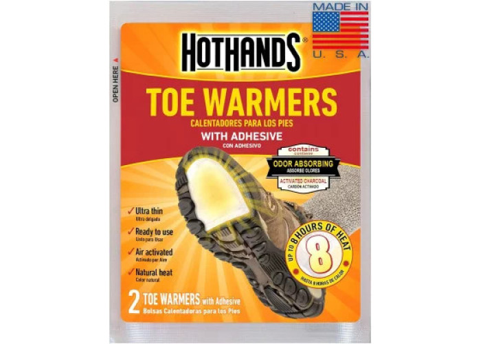 Грілка для ніг американська одноразова хімічна (пара) HotHands Toe Warmers