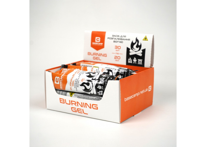 Гель для розпалювання BaseCamp Burning Gel, 30 стіків по 20 мл
