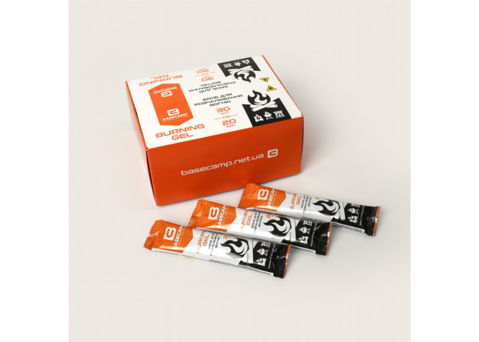 Гель для розпалювання BaseCamp Burning Gel, 30 стіків по 20 мл