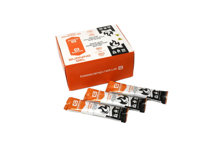 Гель для розпалювання BaseCamp Burning Gel, 30 стіків по 20 мл