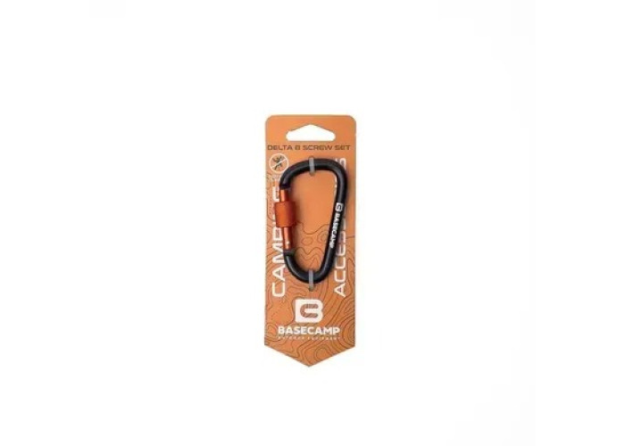 Алюмінієвий сервісний карабін Base Camp Delta 8 Screw Set Black
