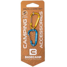Набір алюмінієвих сервісних карабінів Base Camp Delta 4 Wire Set Blue/Orange (2 шт)