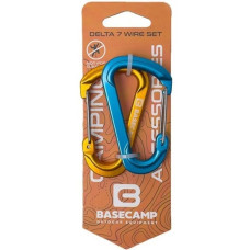 Набір алюмінієвих сервісних карабінів Base Camp Delta 7 Wire Set Blue/Orange (2 шт)