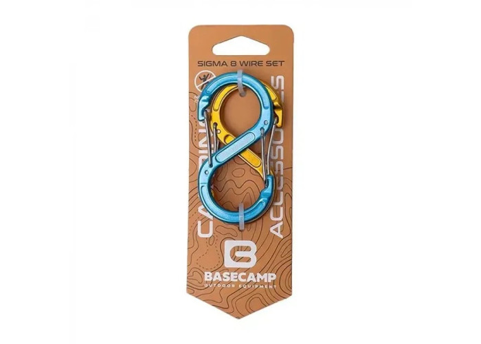 Набір карабінів BaseCamp Sigma 8 Wire Set Blue/Orange