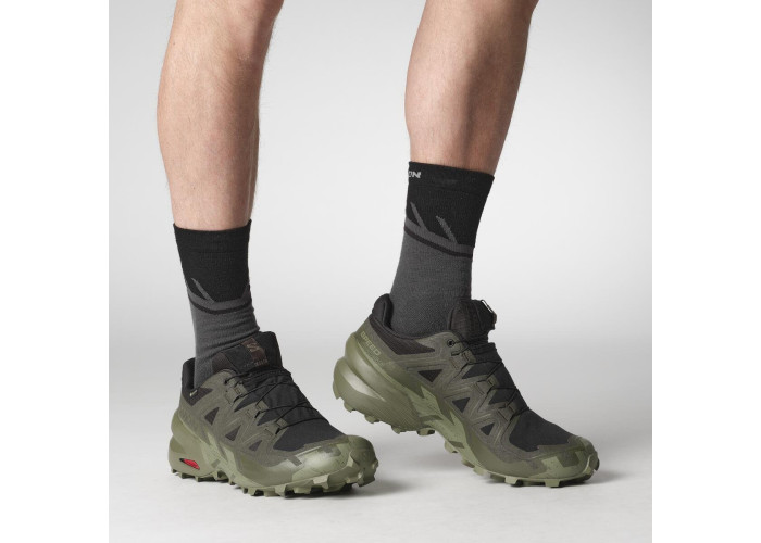 Чоловічі кросівки Salomon Speedcross 6 GTX black/peat/deep lichen green