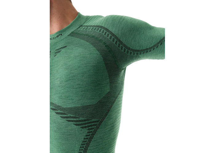 Чоловіча термофутболка з довгим рукавом Accapi Ergowool Forest/Black