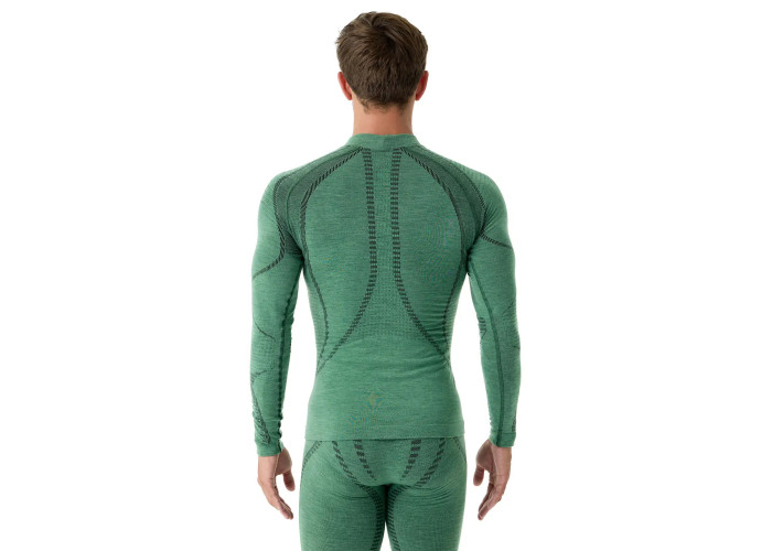 Чоловіча термофутболка з довгим рукавом Accapi Ergowool Forest/Black