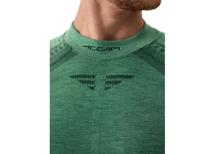 Чоловіча термофутболка з довгим рукавом Accapi Ergowool Forest/Black