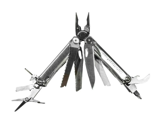 Мультиінструмент Leatherman Wave Plus Silver, нейлоновий чохол